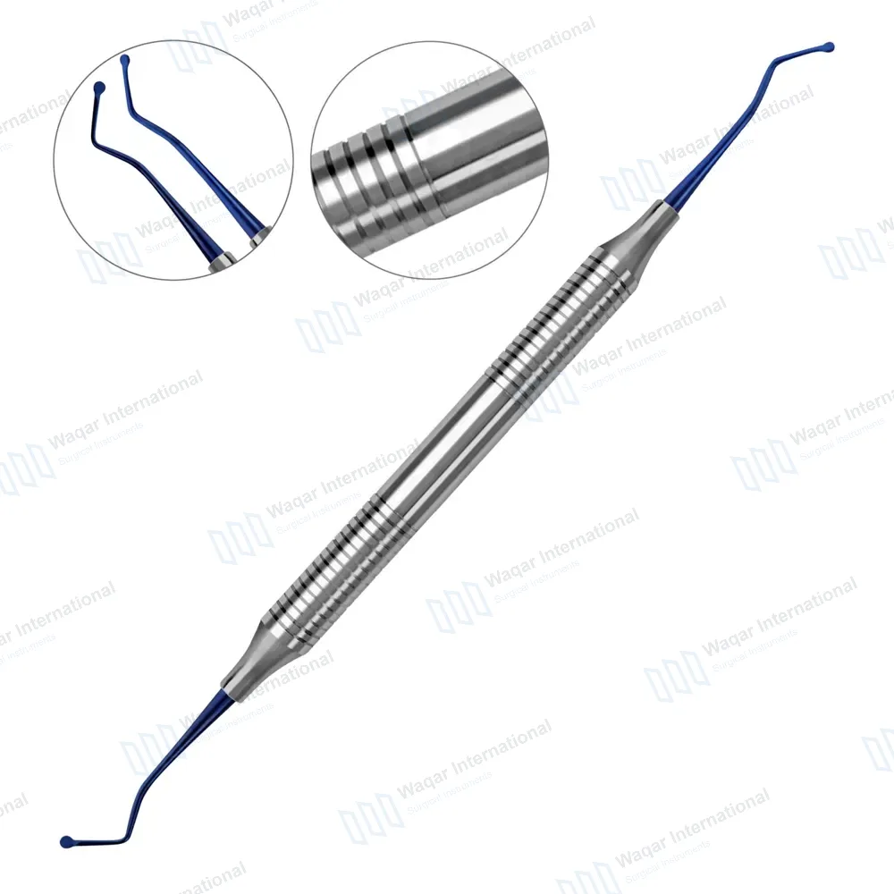 Dental Excavator 19 Titanium Coated 2mm Spoon Tips