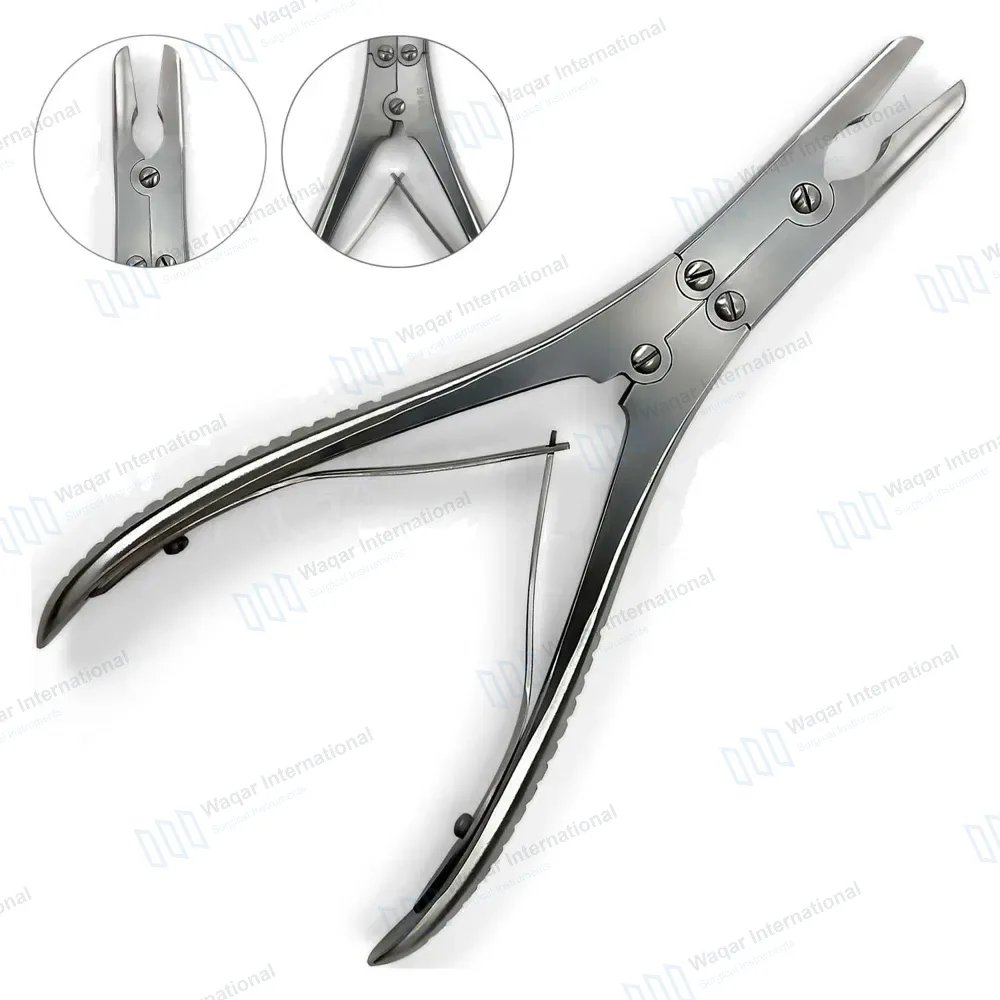 Ruskin Bone Rongeur 7.25″ Straight 7mm Bite Double Action