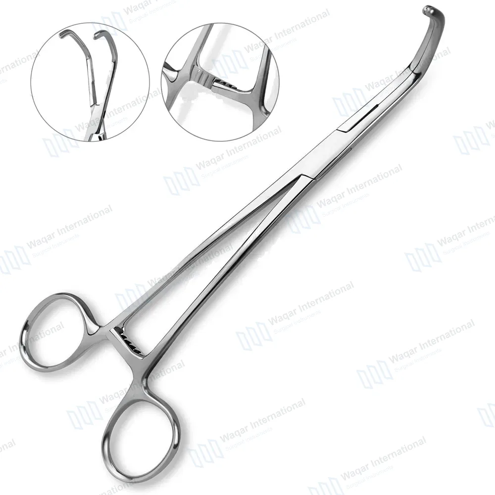 DeBakey-Satinsky Vena Cava Clamp 9.5″ Double Angled
