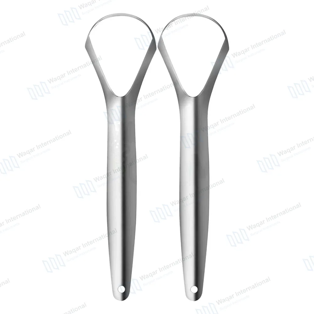 2 Metal Tongue Scraper Cleaner 6″ Oral Hygiene Care Tool