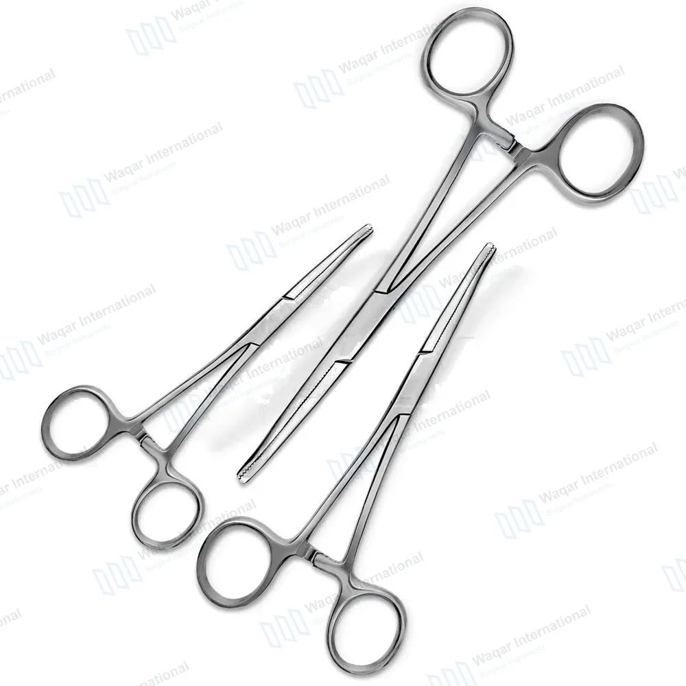 3 Pcs Pean Hemostat Set 6″, 8″, 10″ – Curved
