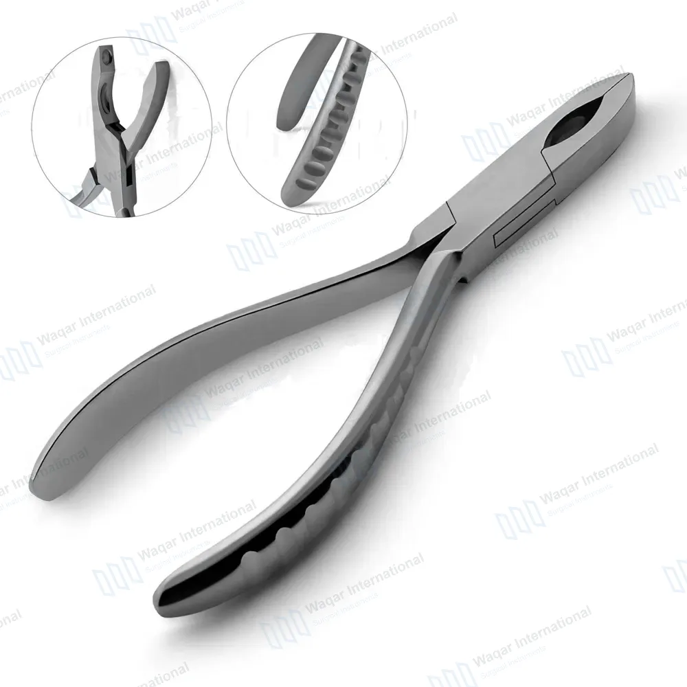Ring Closing Plier 6″ Captive Bead Loop Closer with Double Groove Tips