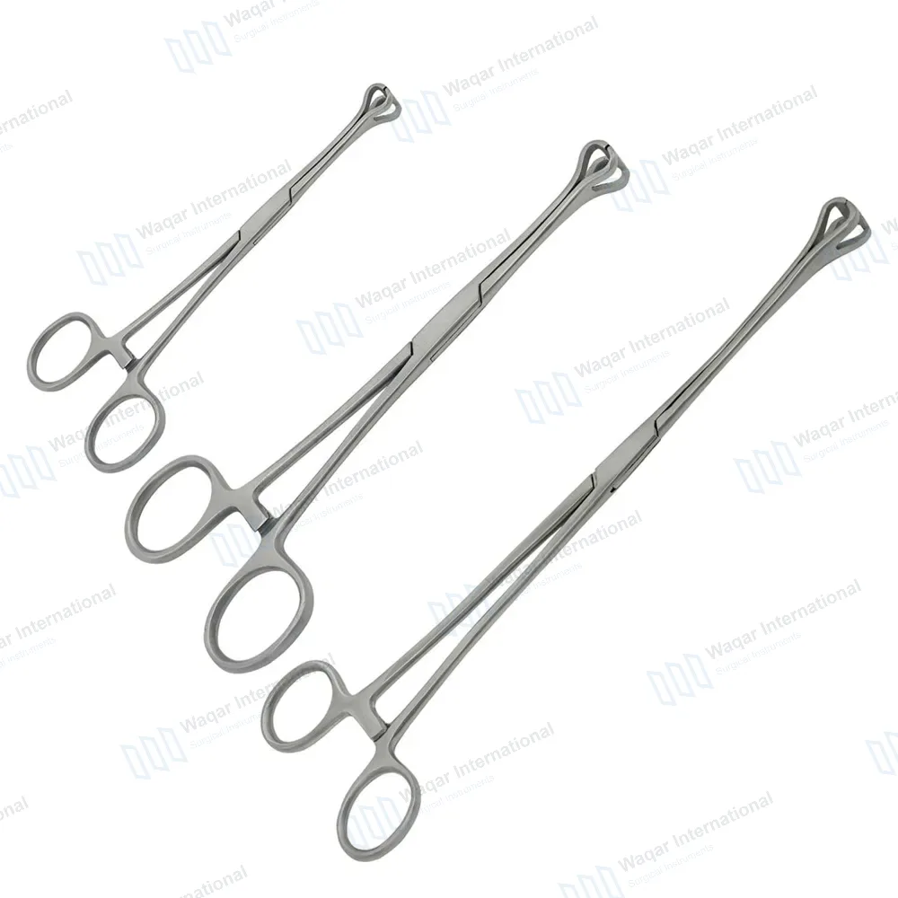 3 Pcs Babcock Intestinal Tissue Forceps Set 6.25″, 8.25″, 10″