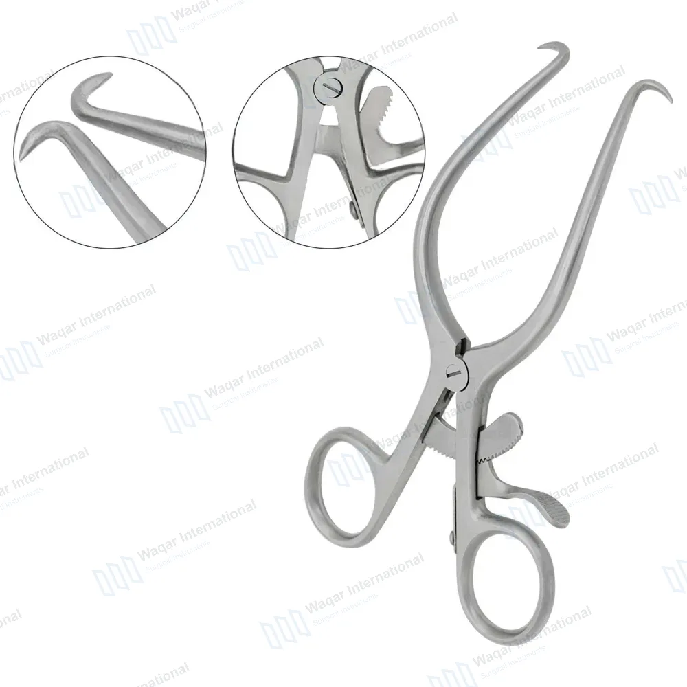 Gelpi Retractor 7″ Sharp Tips with Grip Lock