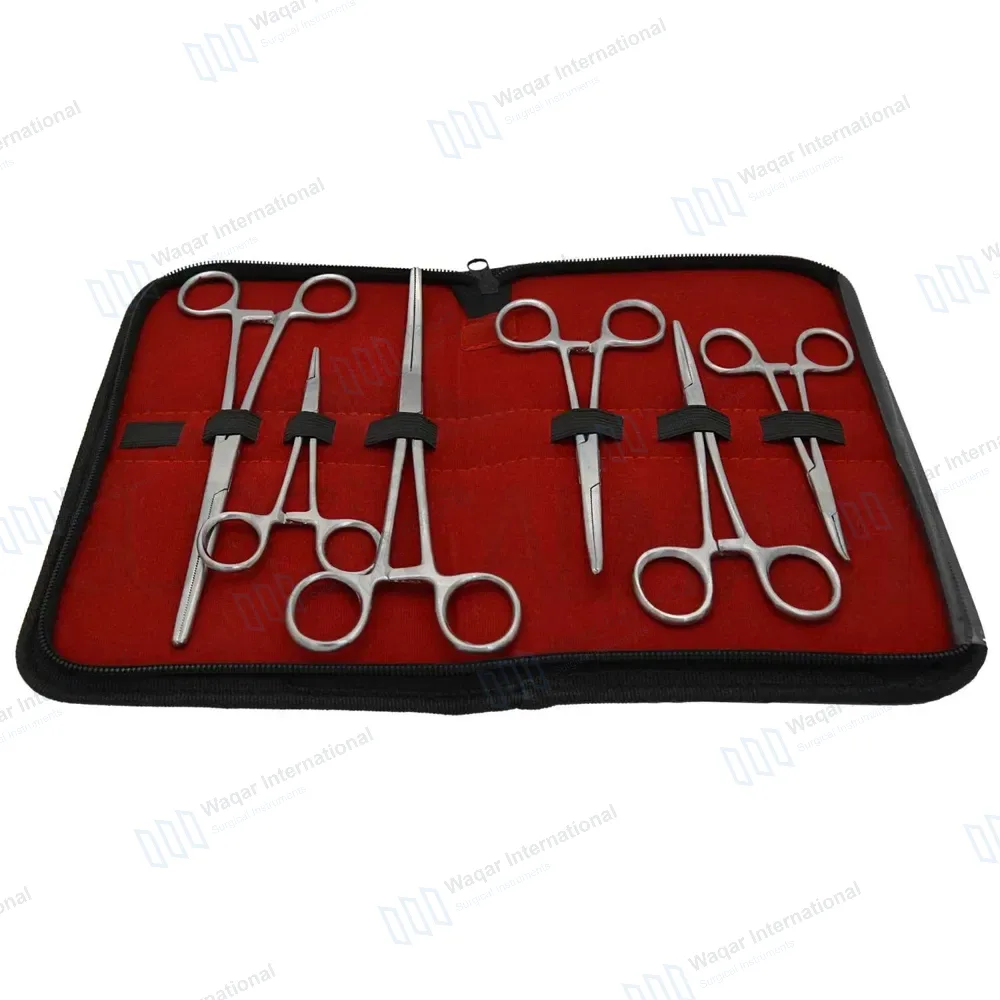 6 Pcs Ultimate Hemostat Kit 3.5″ 5″ & 5.5″ with Carrying Case