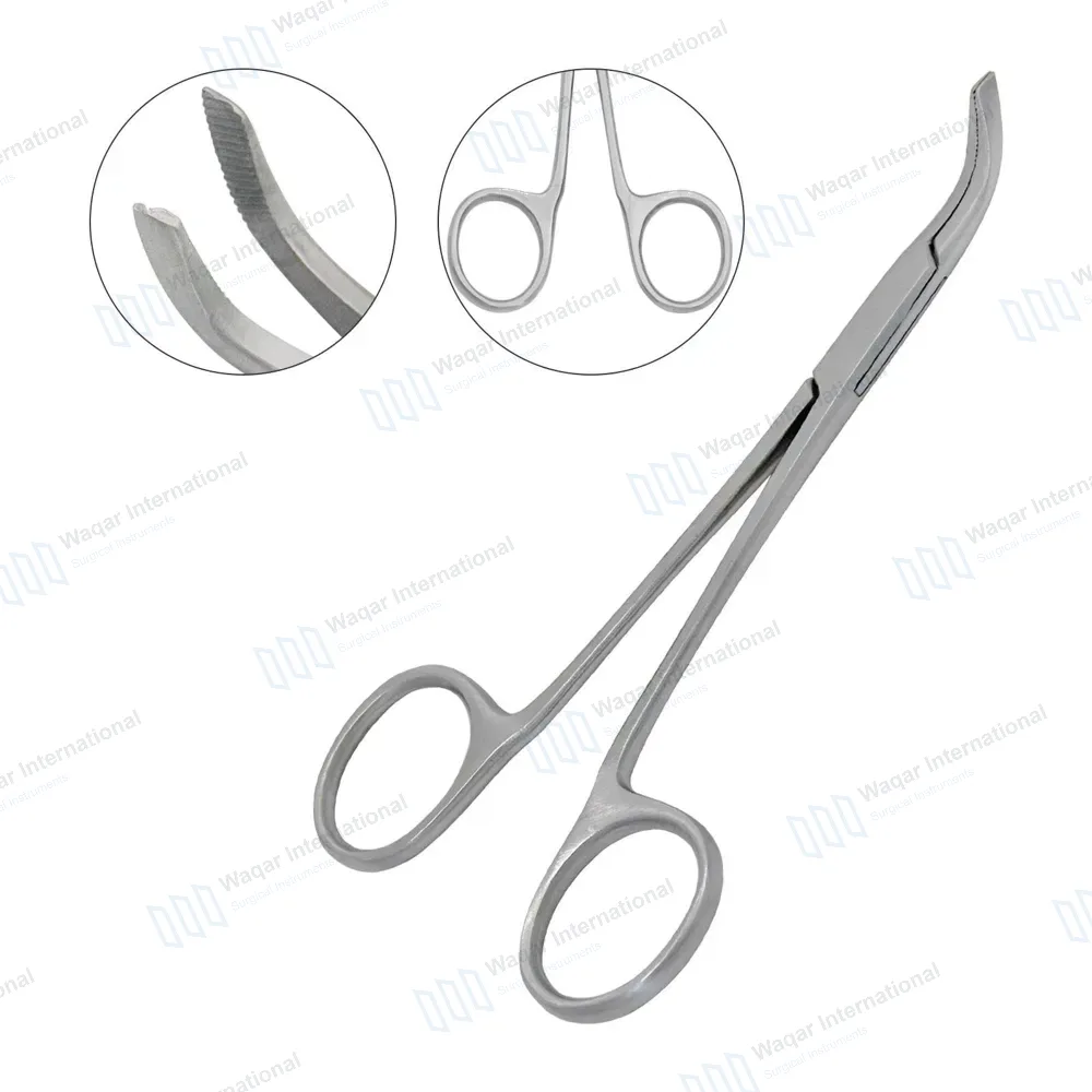 Rodent Molar and Premolar Extracting Forceps 5.2″ Serrated Angled Jaws