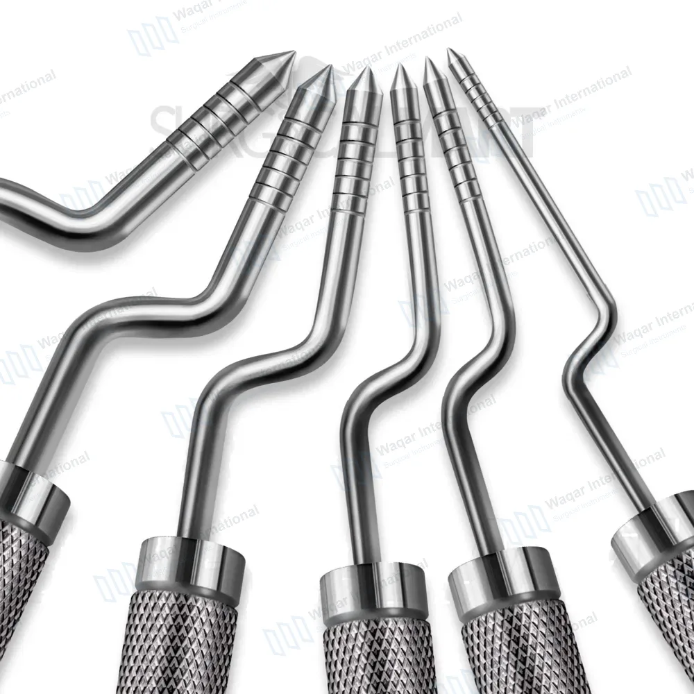 6 Pcs Convex Bone Spreading Osteotomes Offset Handle