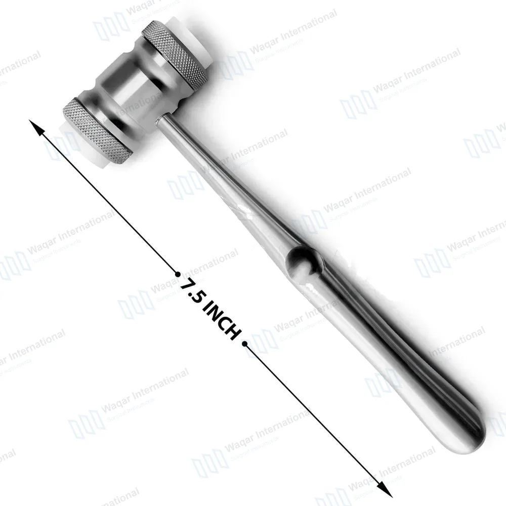 6 Pcs Straight Sinus Osteotomes Concave Tips with Mead Mallet Set