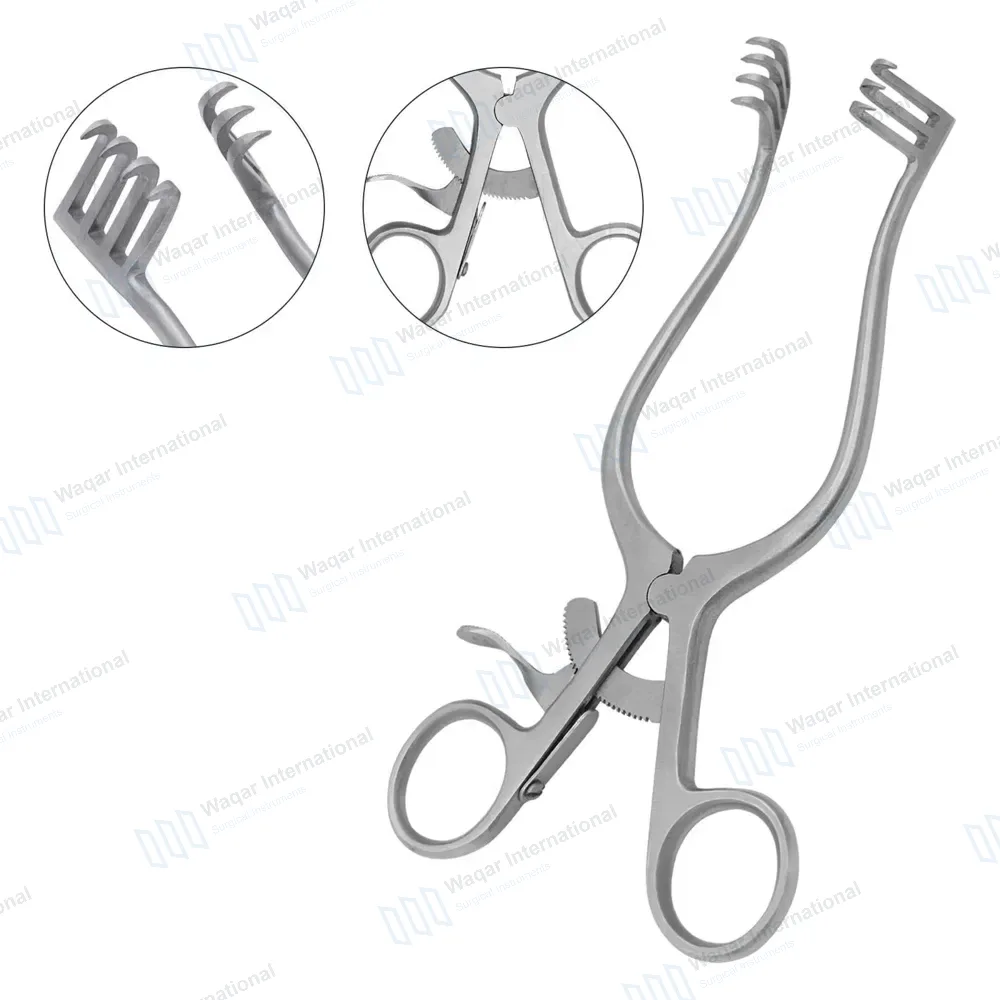 Weitlaner Retractor 3X4 Prong Sharp 5.5″