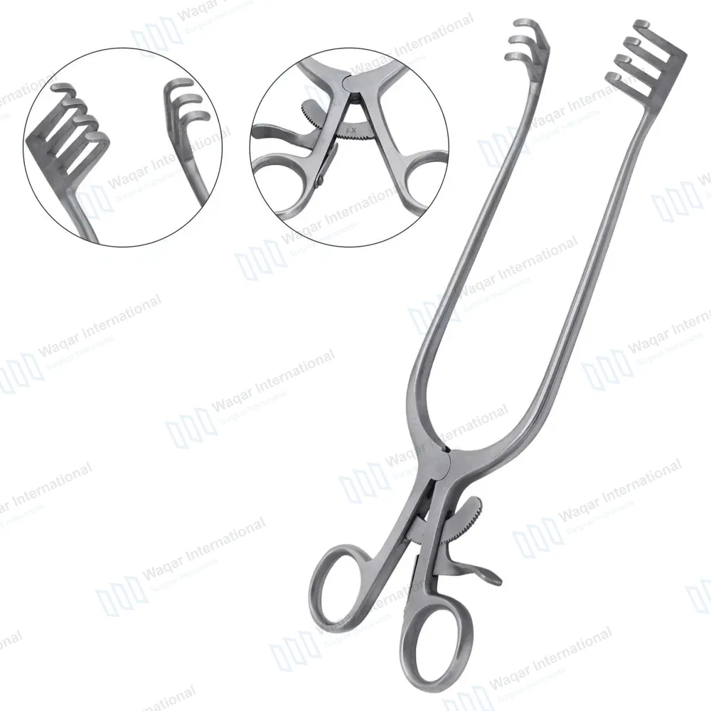 Weitlaner Retractor 9.5″ 3×4 Prongs Blunt