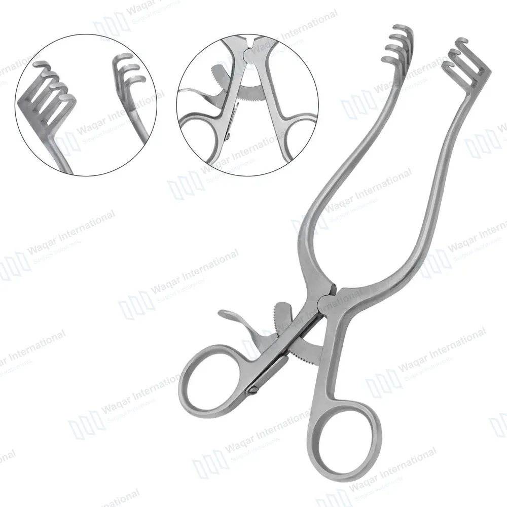 Weitlaner Retractor 6.5″ 3×4 Prongs Blunt