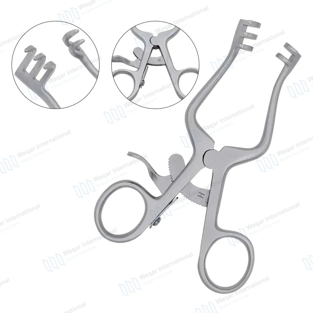 Weitlaner Retractor 4.5″ 2×3 Prongs Blunt