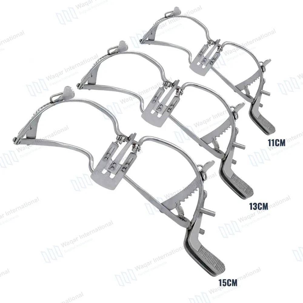3 Pcs Whitehead Mouth Gag with Tongue Depressor Set 11cm, 13cm and 15cm