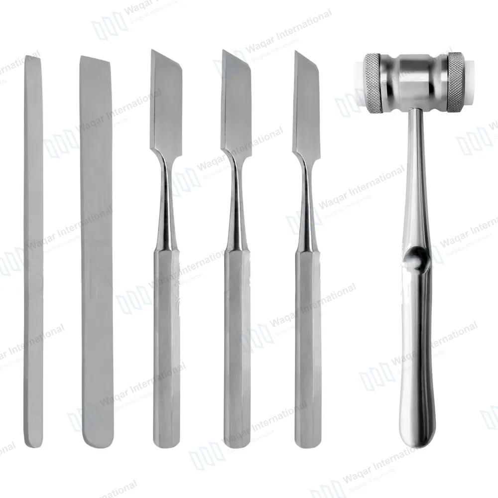 6 Pcs Veterinary Osteotome Kit with Mallet