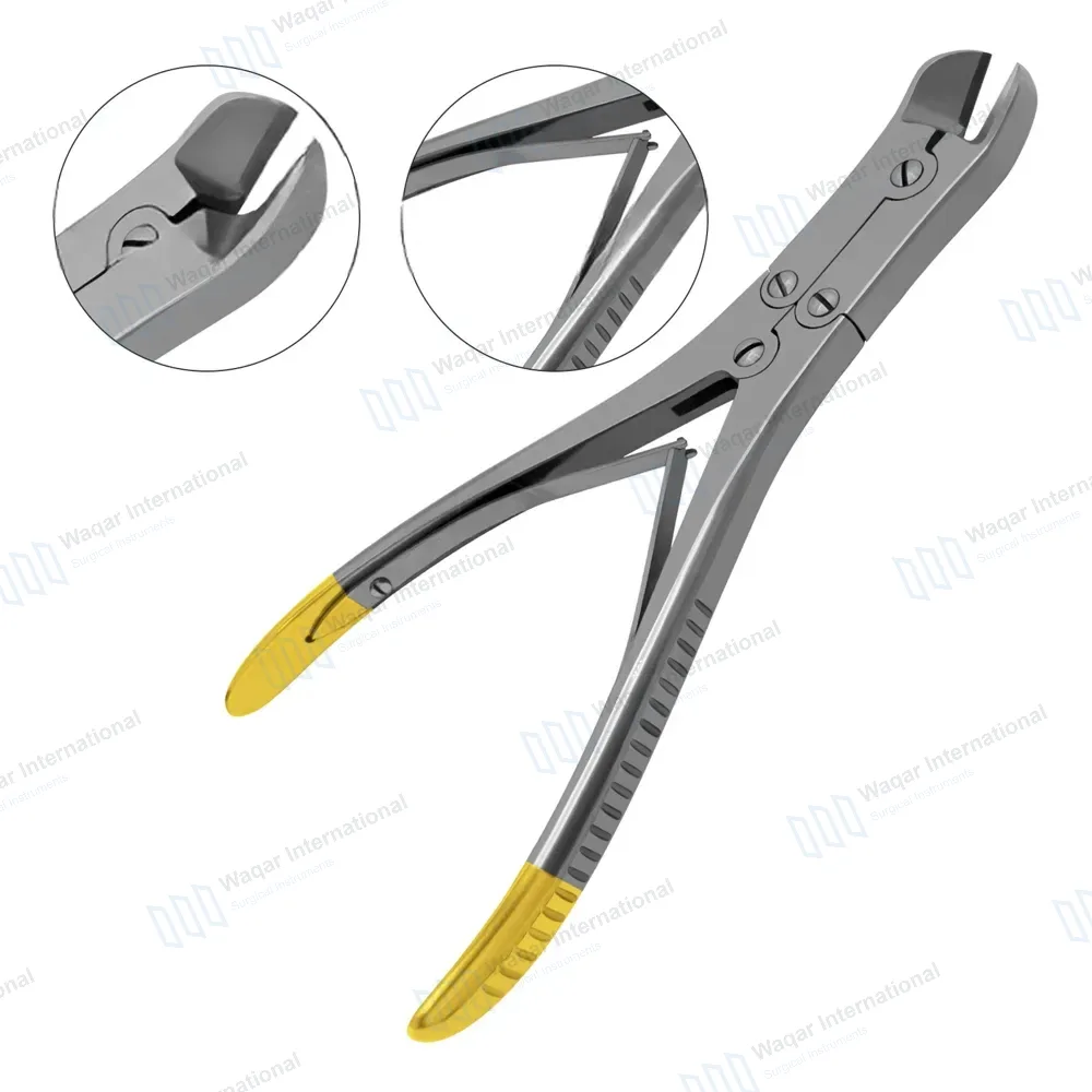 T/C Pin & Wire Cutter Double Action 7″ Angled Max Cutting Capacity 1.6mm (1/16″)