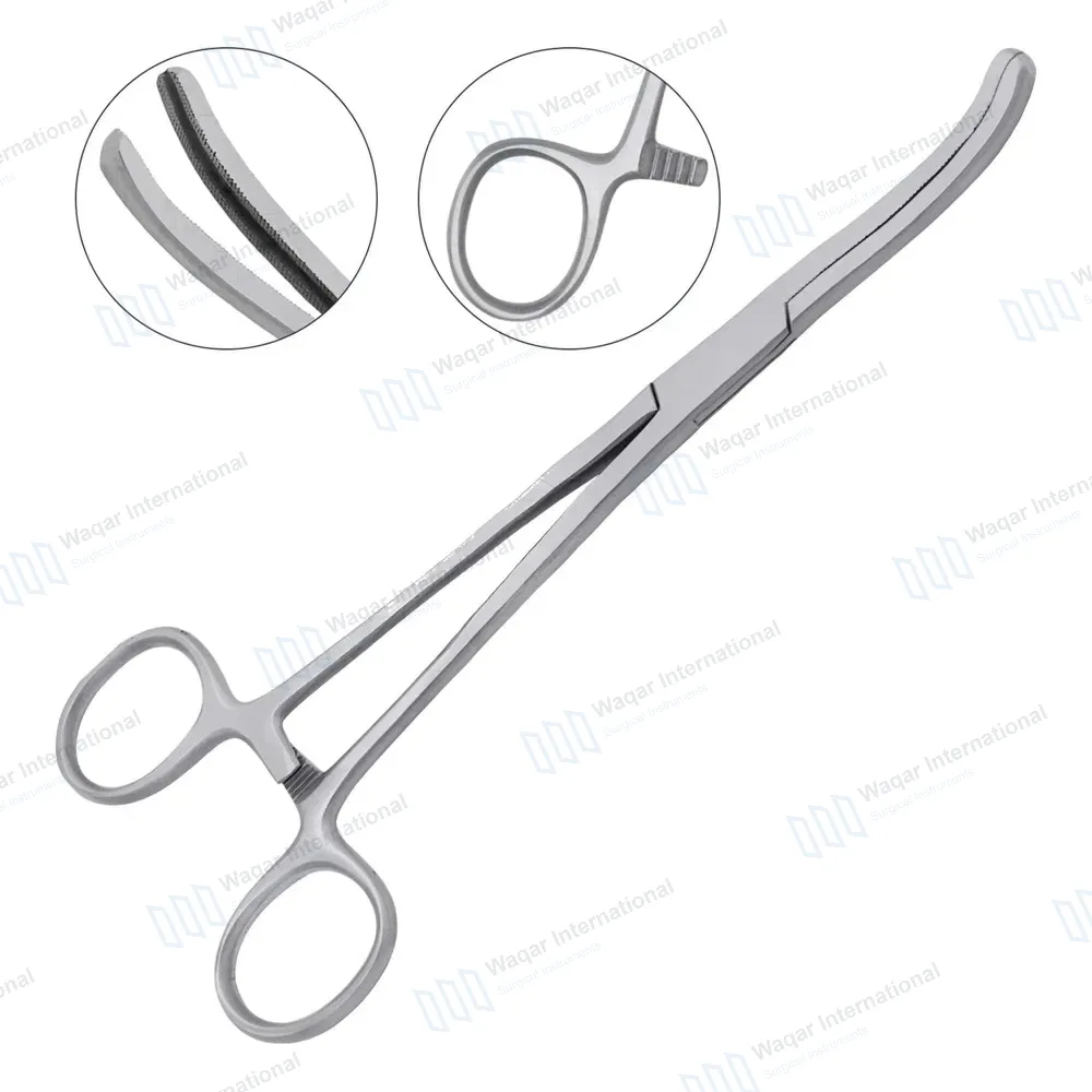 Ferguson Angiotribe Forceps 7.5″ Curved Serrated Jaws