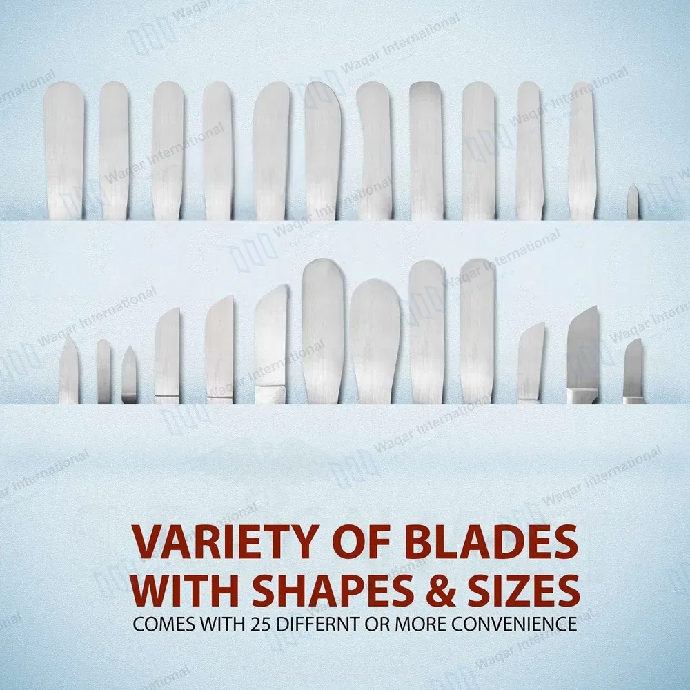24 Pcs Dental Lab Mixing Spatulas with Wooden Handle