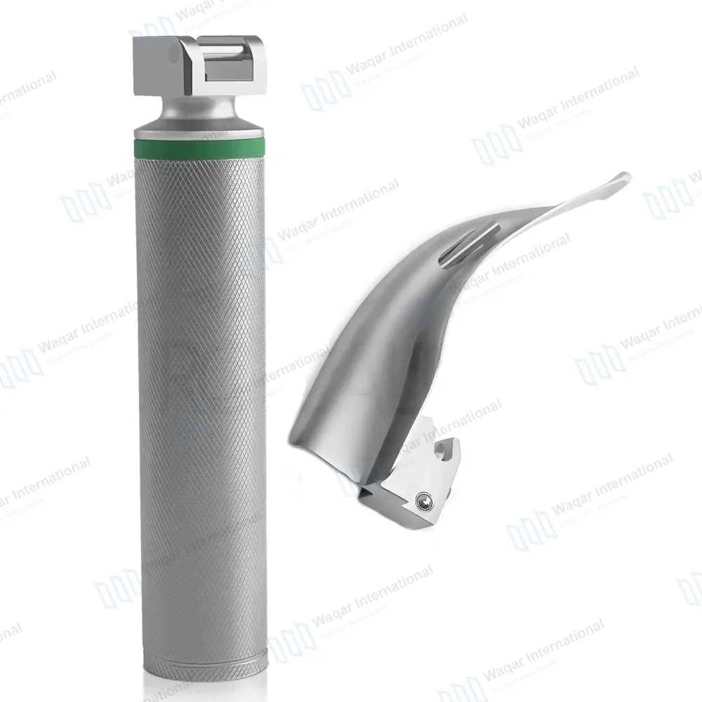 Macintosh Blade #2 with Fiber Optic Laryngoscope Medium Handle