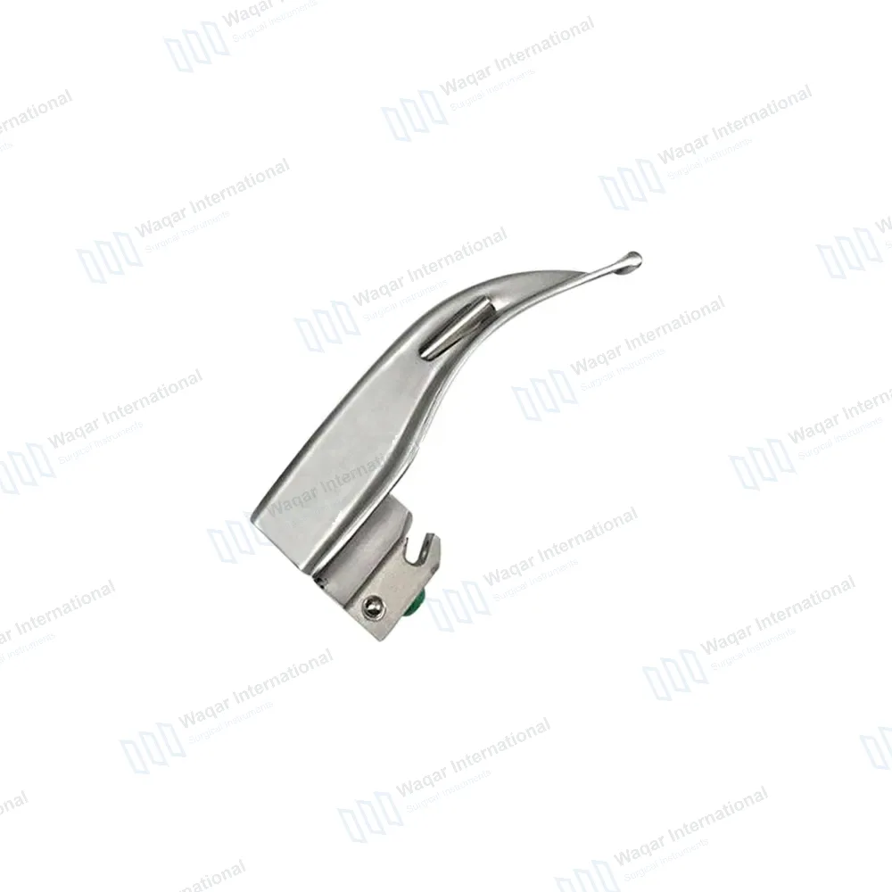 Macintosh Fiber Optic Laryngoscope Blade #0 Anesthesia Intubation