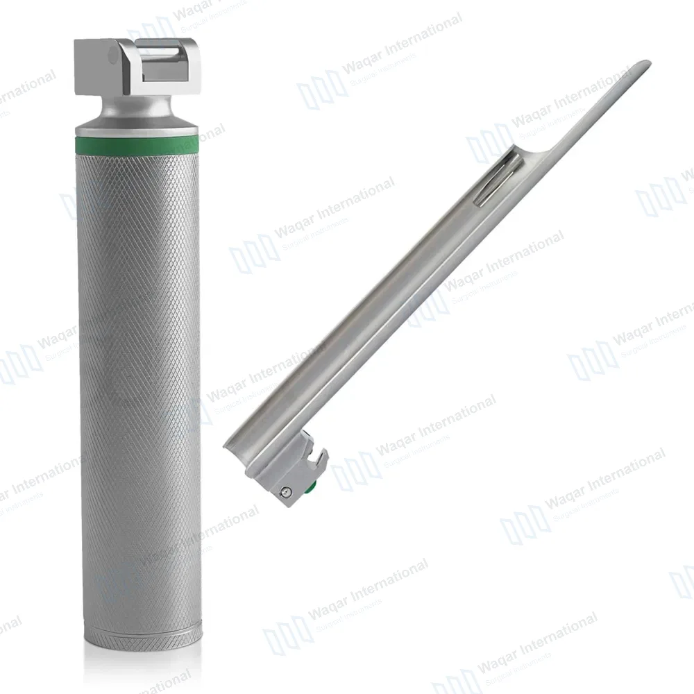 Fiber Optic Miller Blade #3 with Laryngoscope Medium Handle