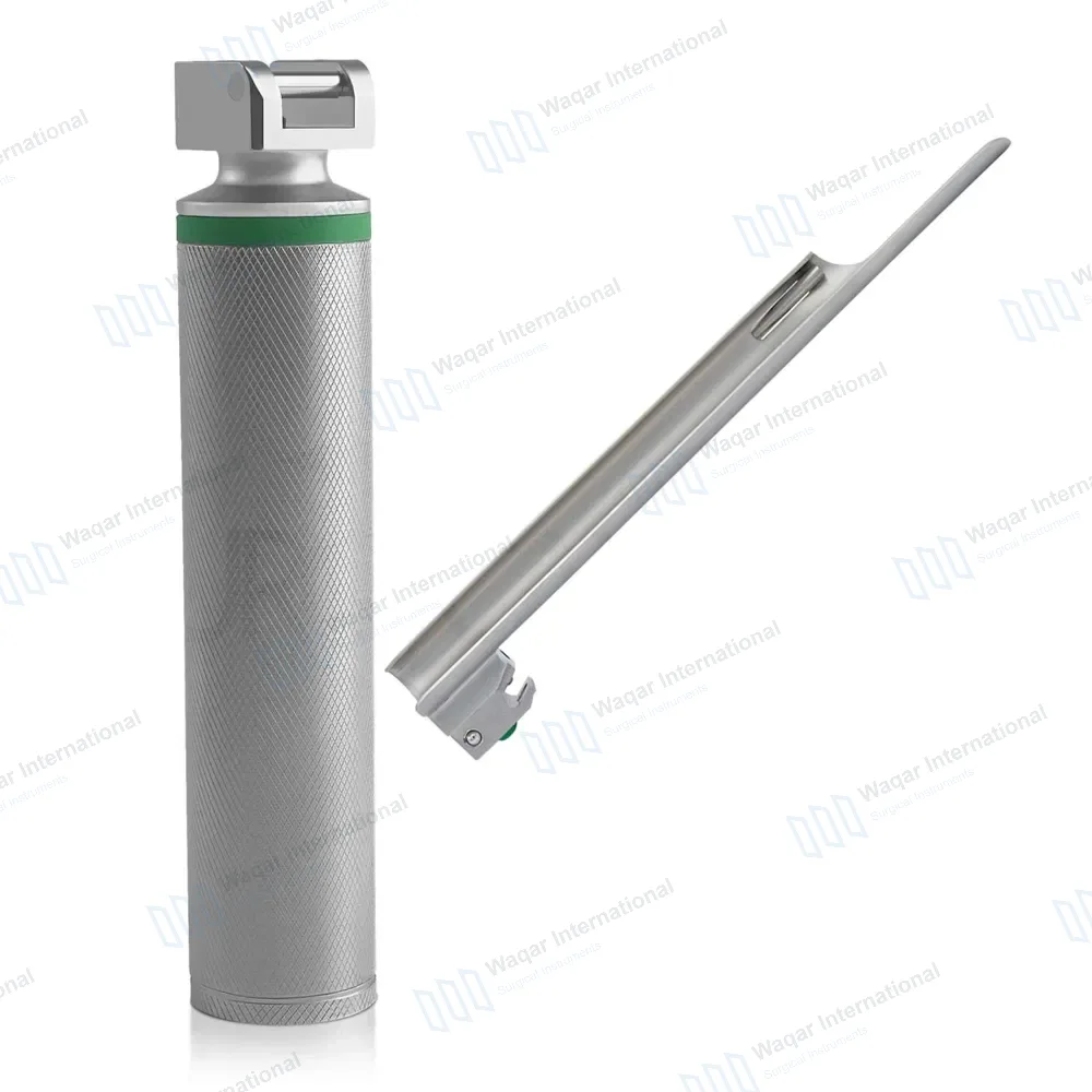 Fiber Optic Miller Blade #2 with Laryngoscope Medium Handle