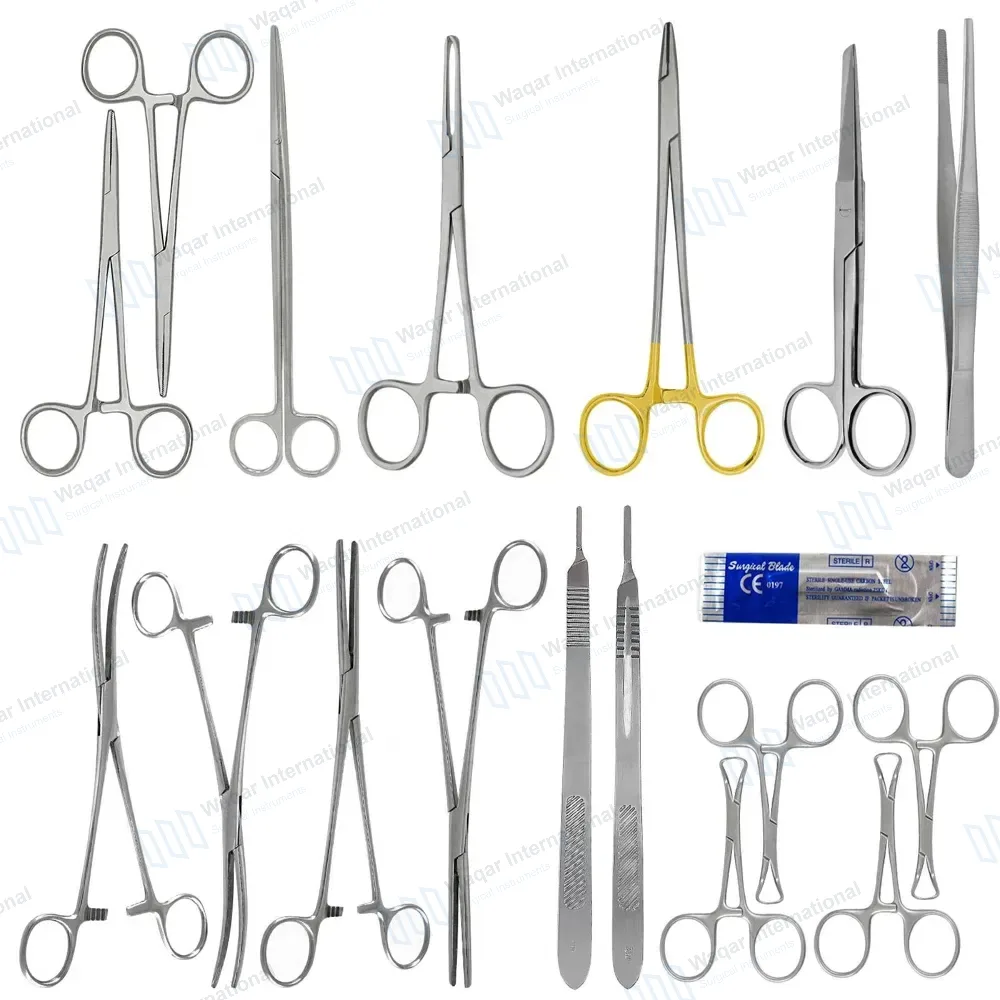 17 Pcs Large Animal Deep Surgery Set