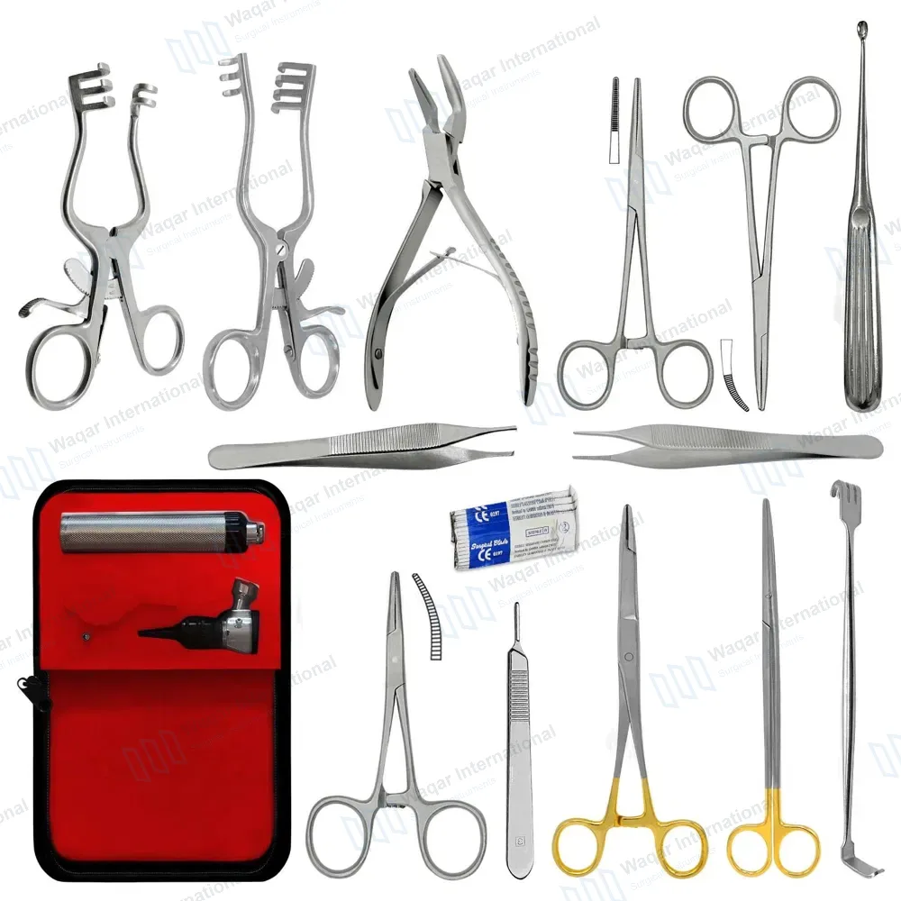 15 Pcs Ear Examination and Surgery Veterinary Otoscope Kit