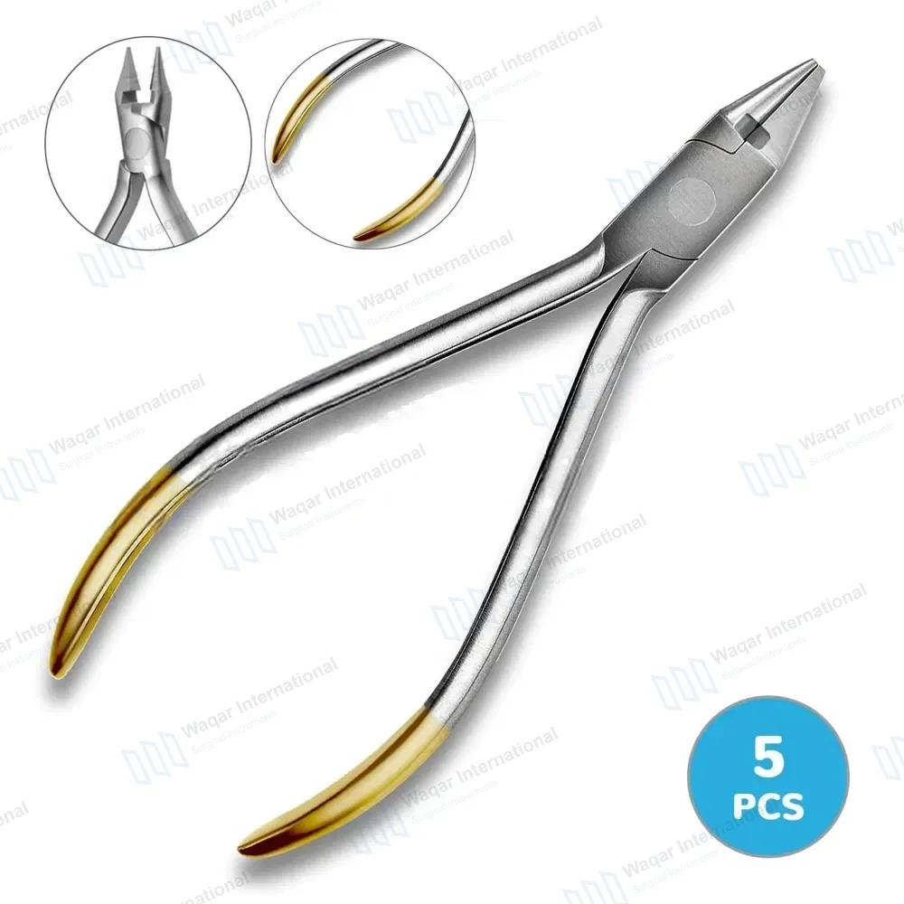 5 Pcs T/C Bird Beak Pliers with Cutter 5.5″ Orthodontic Instrument
