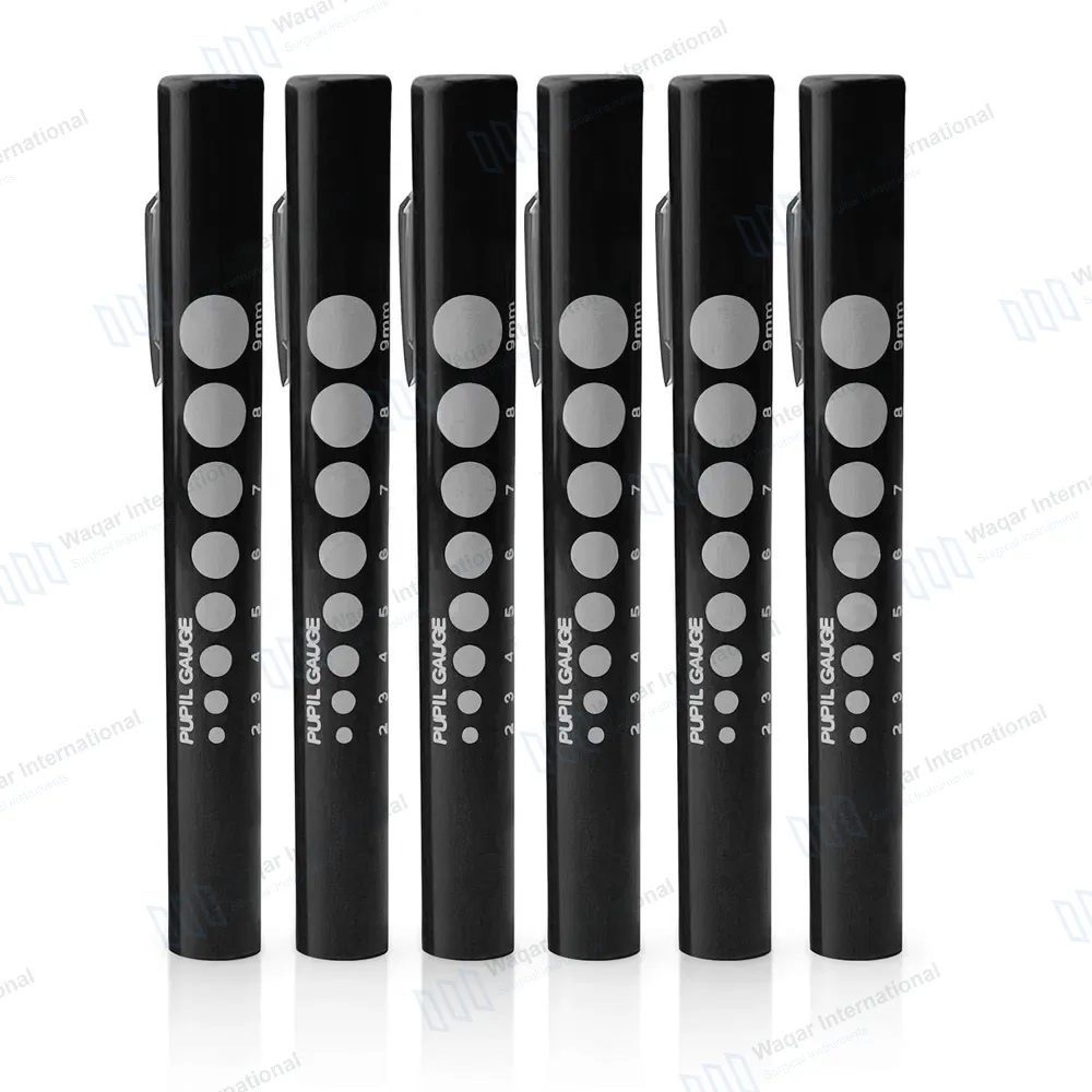 6 Pcs Disposable Penlights Set Diagnostic ENT Emergency Medical – Black