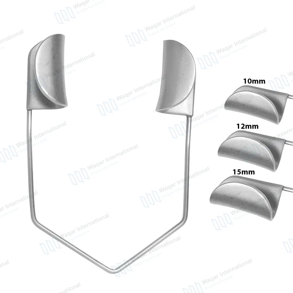 3 Pcs Barraquer Wire Speculum Set 10, 12 & 15mm Solid Blade