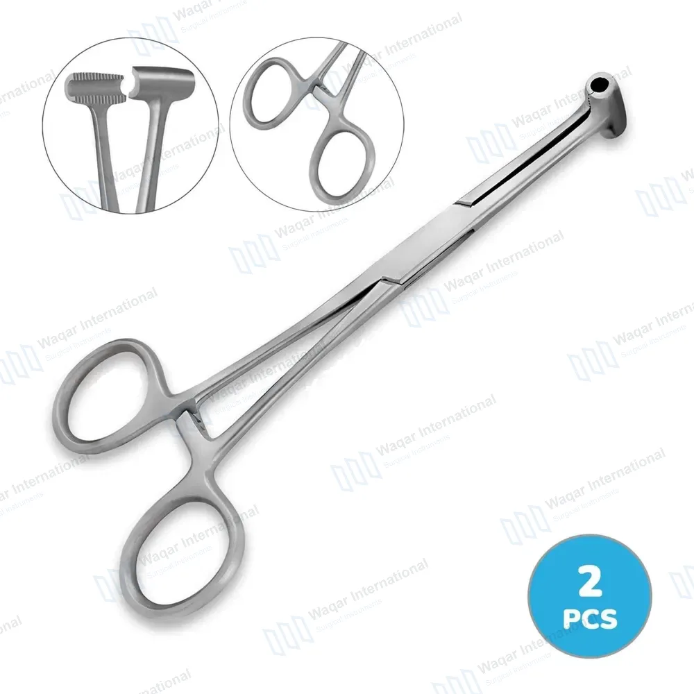 2 Pcs Pratt Smith Hemostatic Forceps 6″ T-shaped Jaws with Delicate Serration