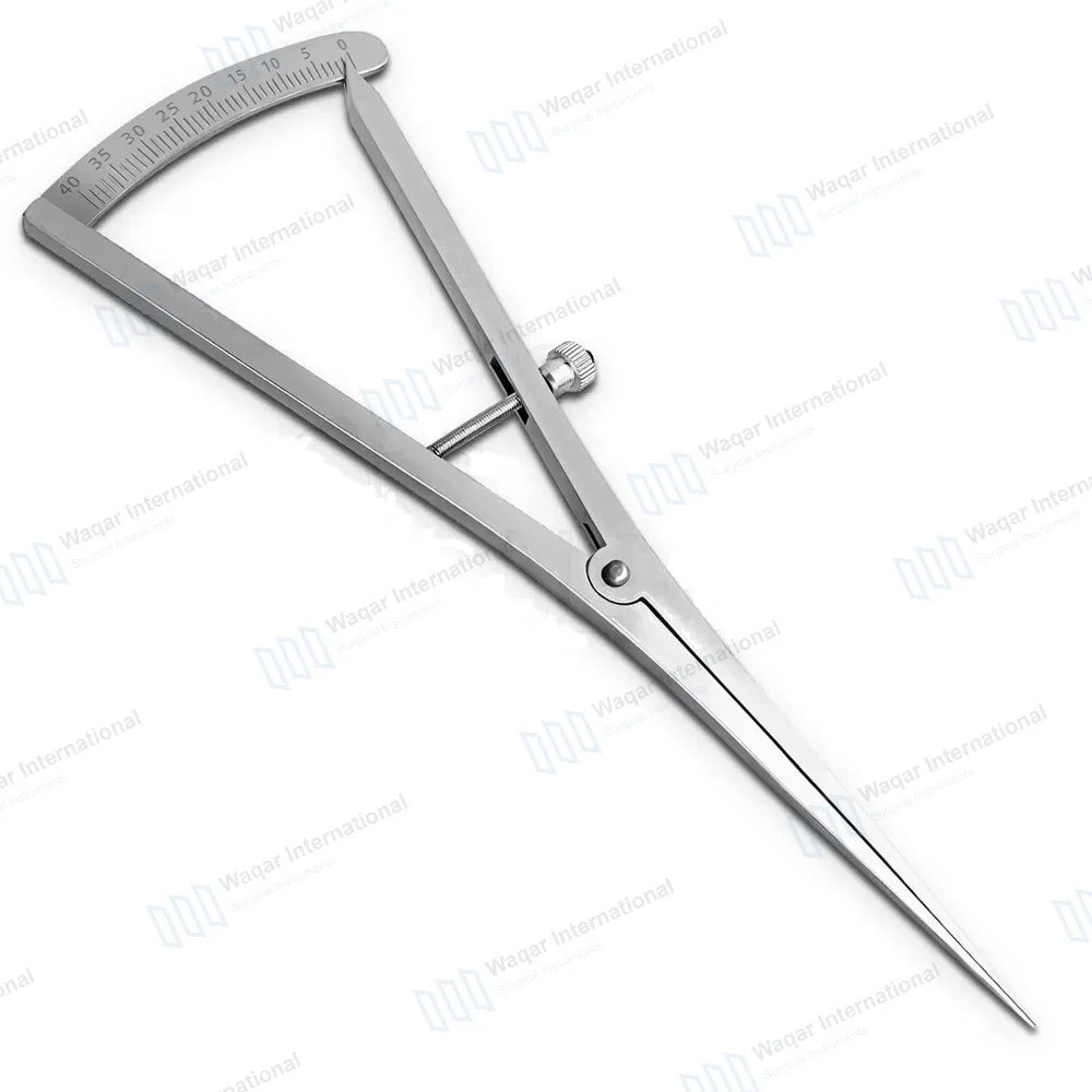 6 Pcs Castroviejo Caliper Long 0-40mm Straight 7″