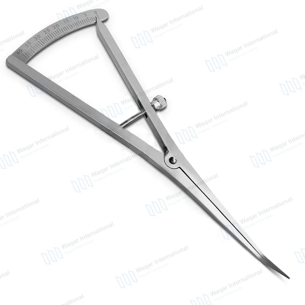 Castroviejo Caliper Long 0-40mm Angled 6″