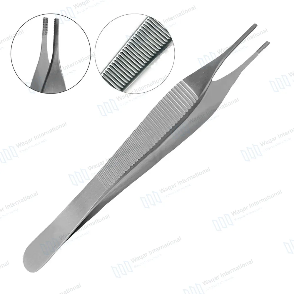 Adson Brown Tissue Forceps 4.75″ 9×9 Teeth