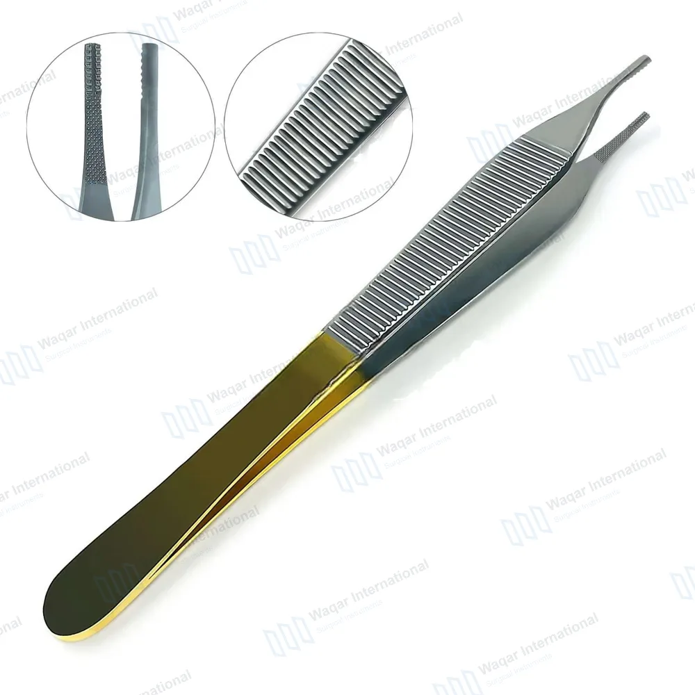 T/C Adson Brown Tissue Forceps 7×7 Teeth 4.75″