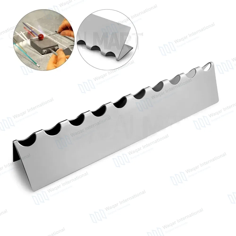 Fireworks Tool Rest 10 Slots 7.5″ for Lampworking Glass Bead Making