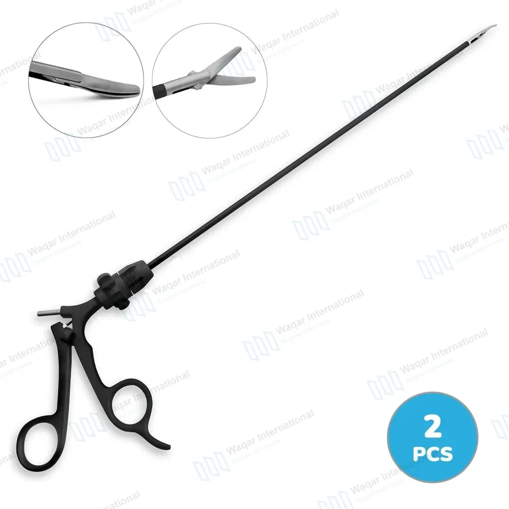 2 Pcs Metzenbaum Laparoscopic Scissors Set 5x330mm