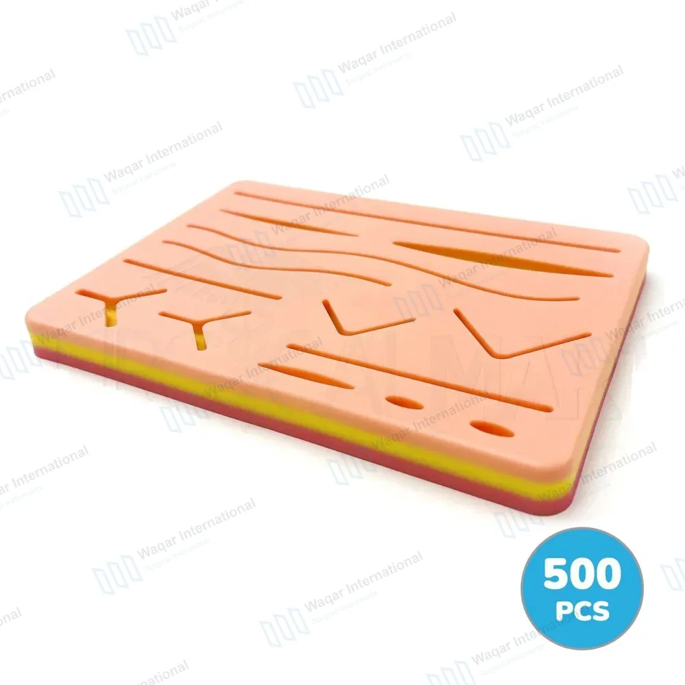 500 Pcs Medical Skin Suture Practice Silicone Pad Set