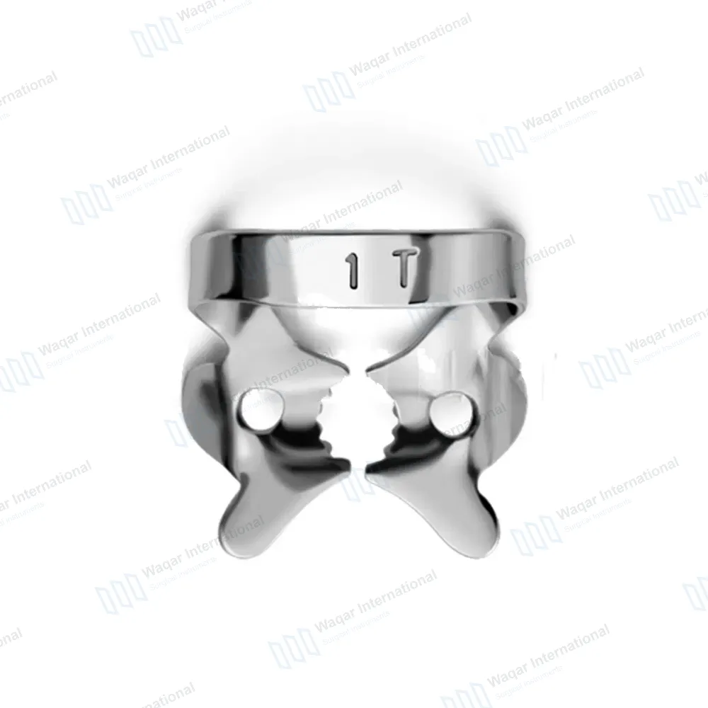 Endodontic Rubber Dam Clamp #1T – Edged Premolars
