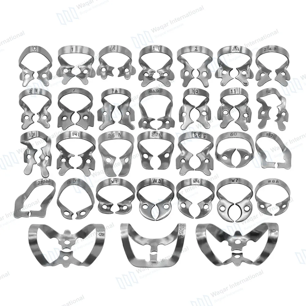 31 Pcs Endodontic Rubber Dam Clamps Set