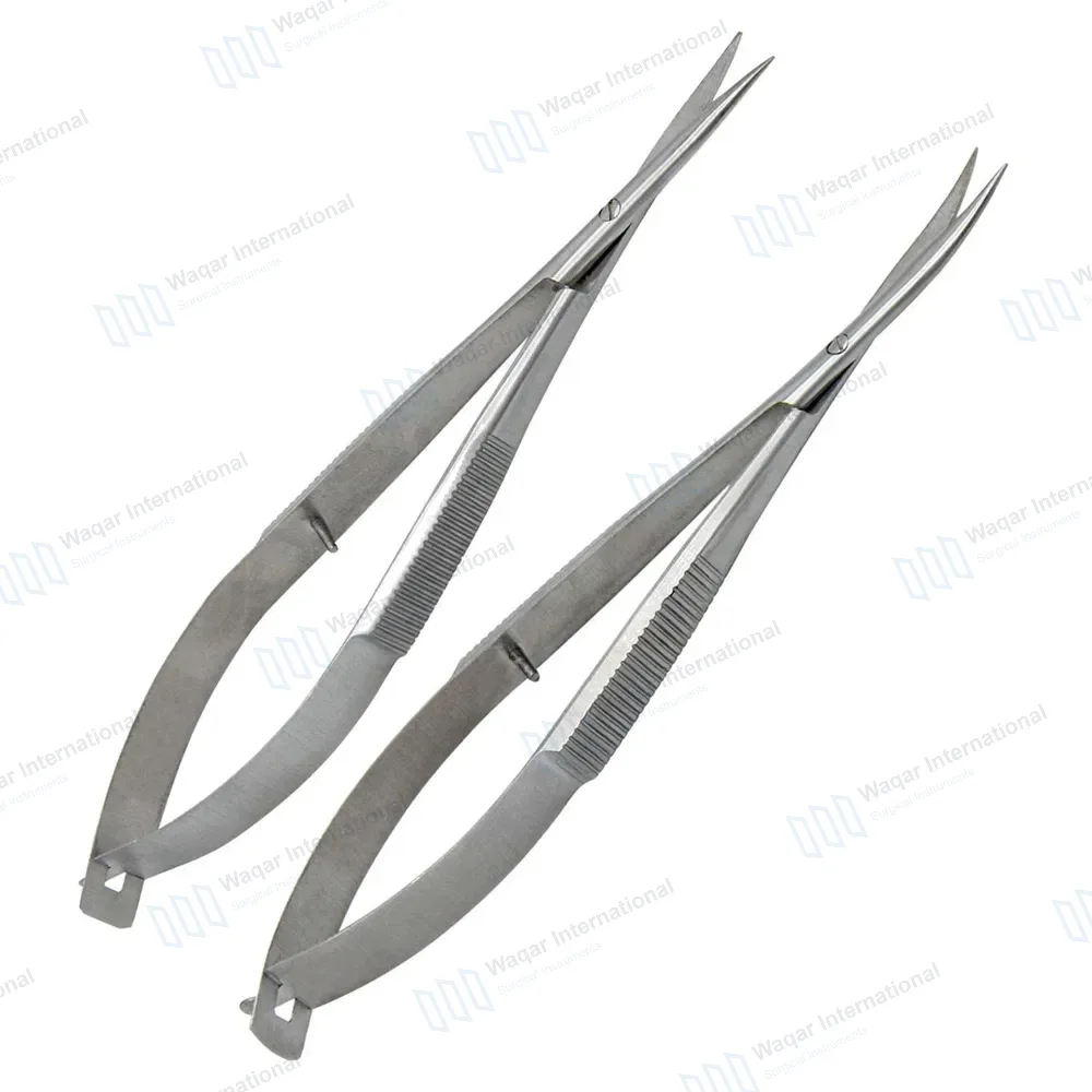 2 Castroviejo Micro Scissors 7.5″ Straight & Curved