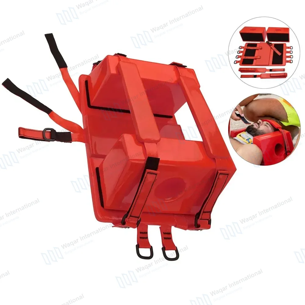 Spine Board Head Immobilizer for Backboard with Straps