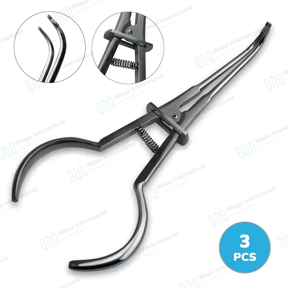 3 Pcs University of Washington Rubber Dam Clamp Forceps 7″