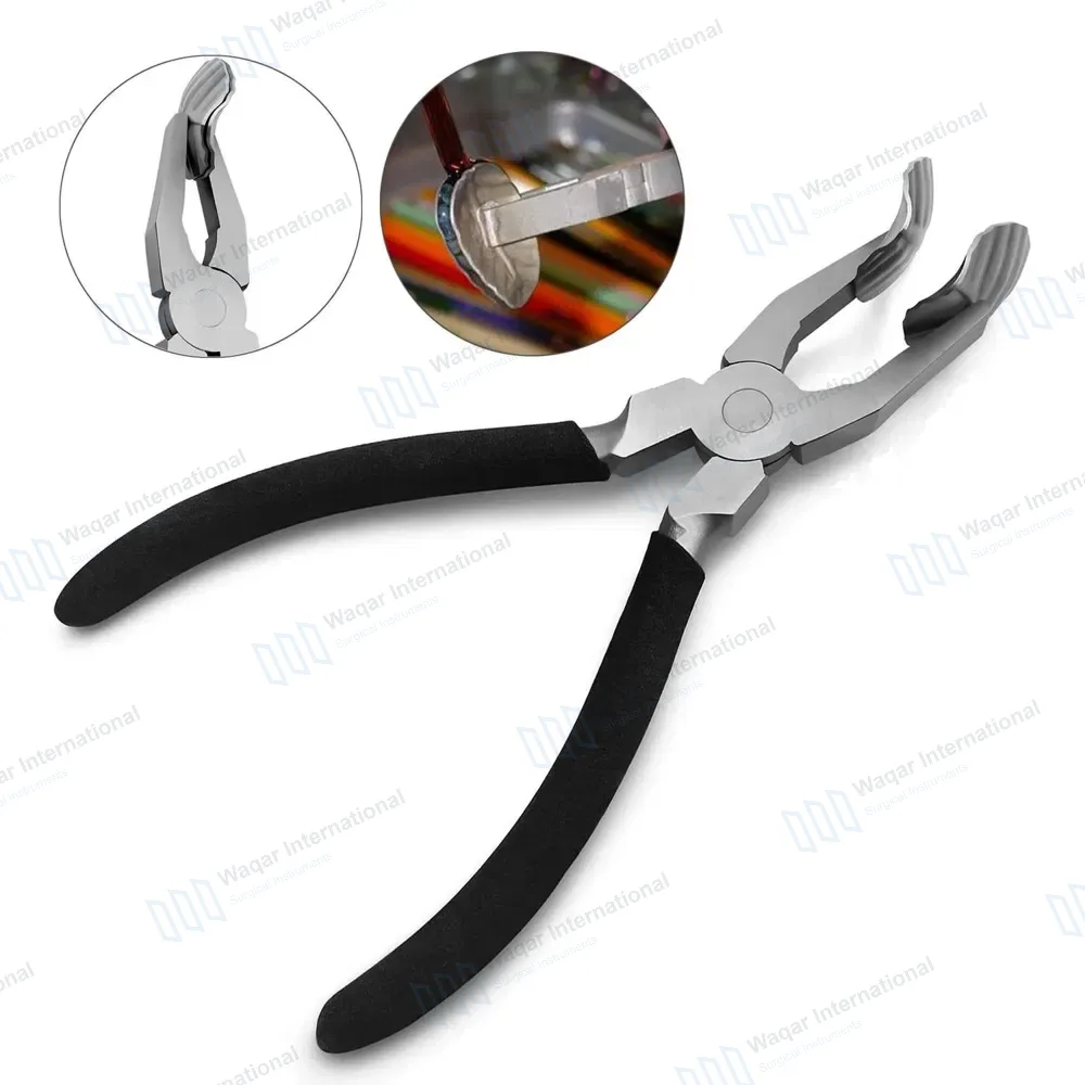 Leaf Masher Plier 6″ with PVC Grip for Glass Work