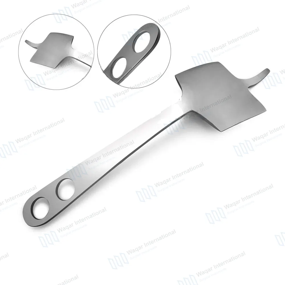 Hohmann Retractor 10″ 70mm Wide Blade Narrow Tip Bent Handle