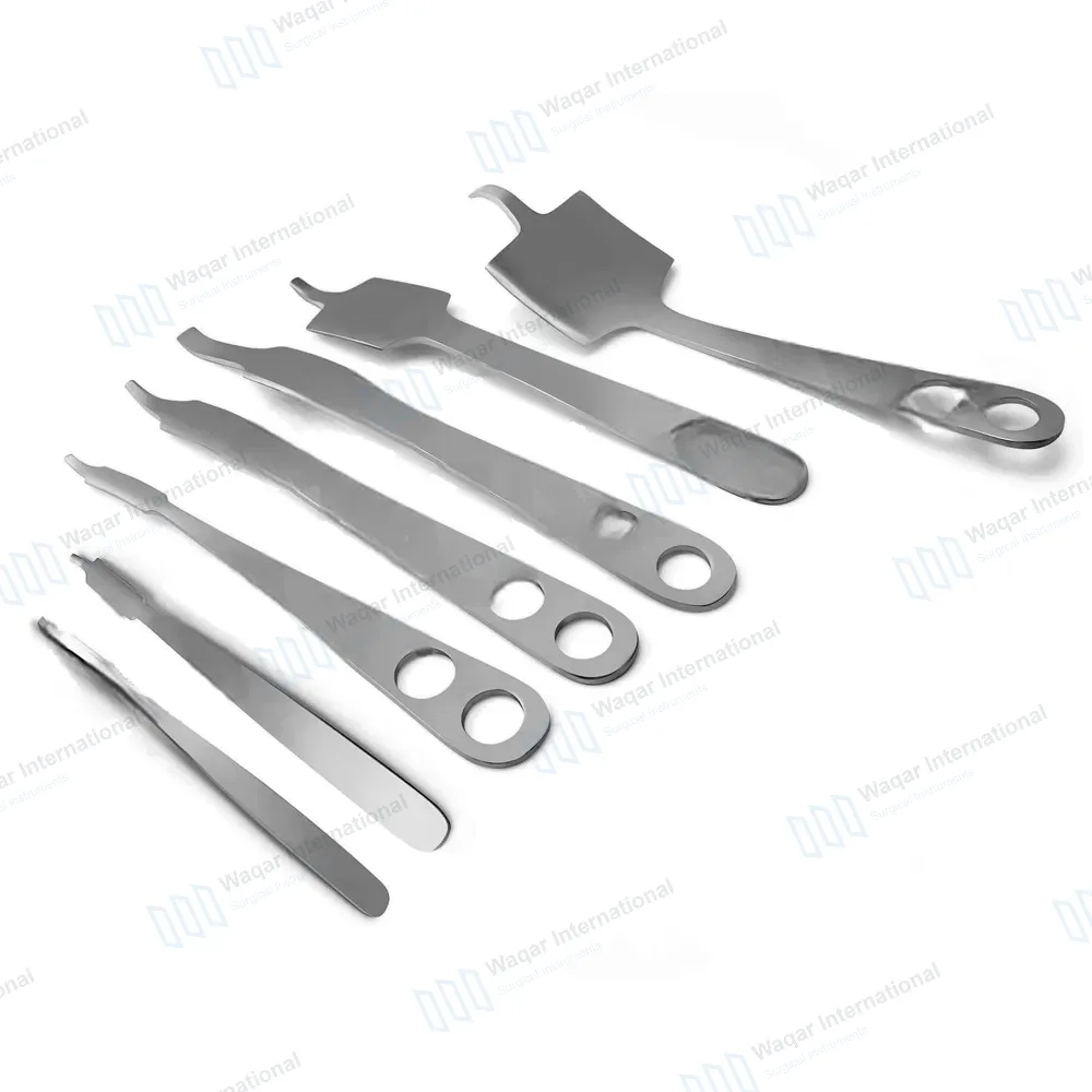 7 Pcs Hohmann Retractor Set 6, 8, 10, 18, 25, 43 & 70mm Blades