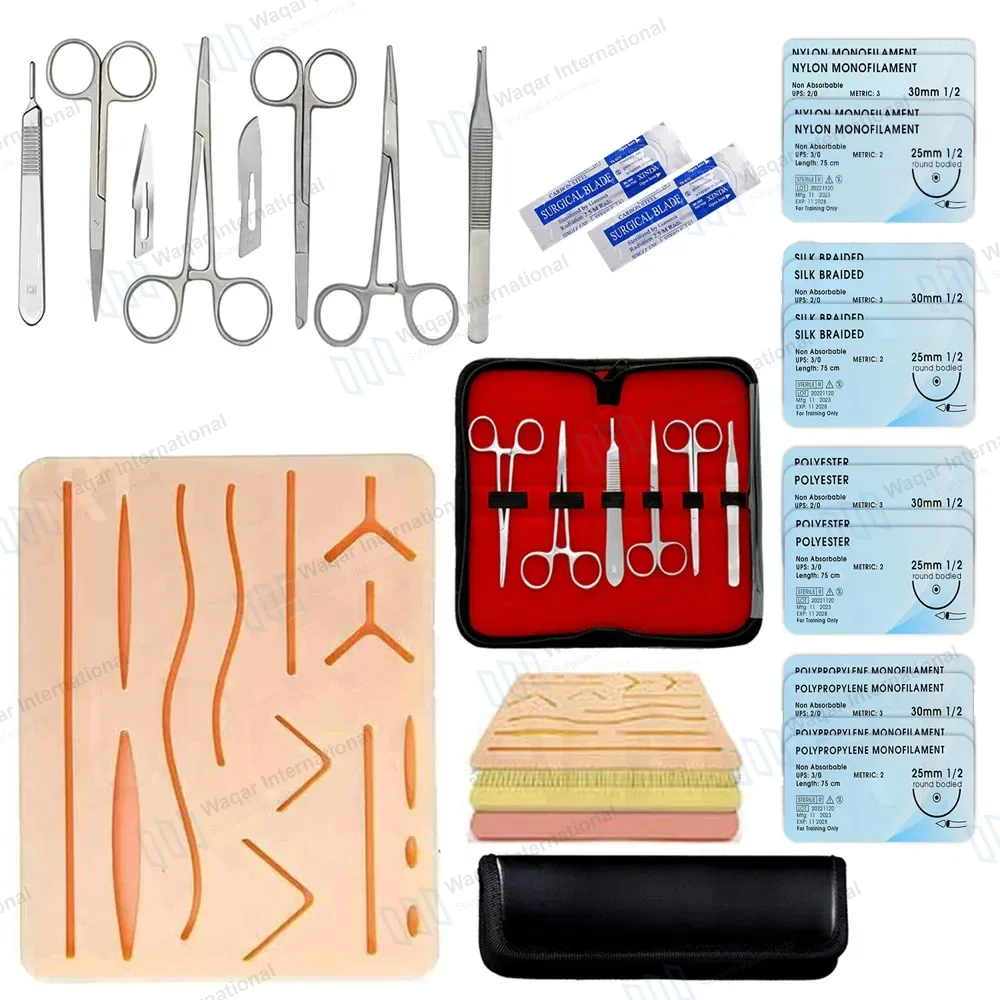 25 Pcs Complete Suture Practice Kit for Suture Training