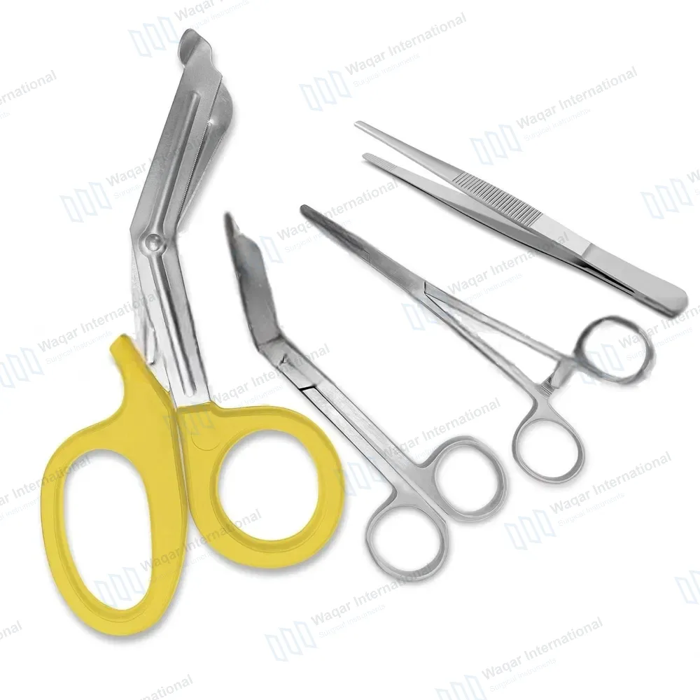 4 Pcs First Aid Paramedic Tools Set Nurse Kit – Yellow