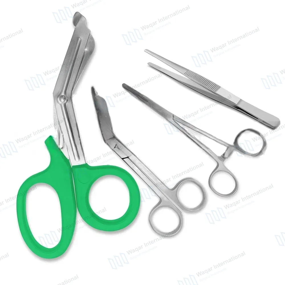 4 Pcs First Aid Paramedic Tools Set Nurse Kit – Green
