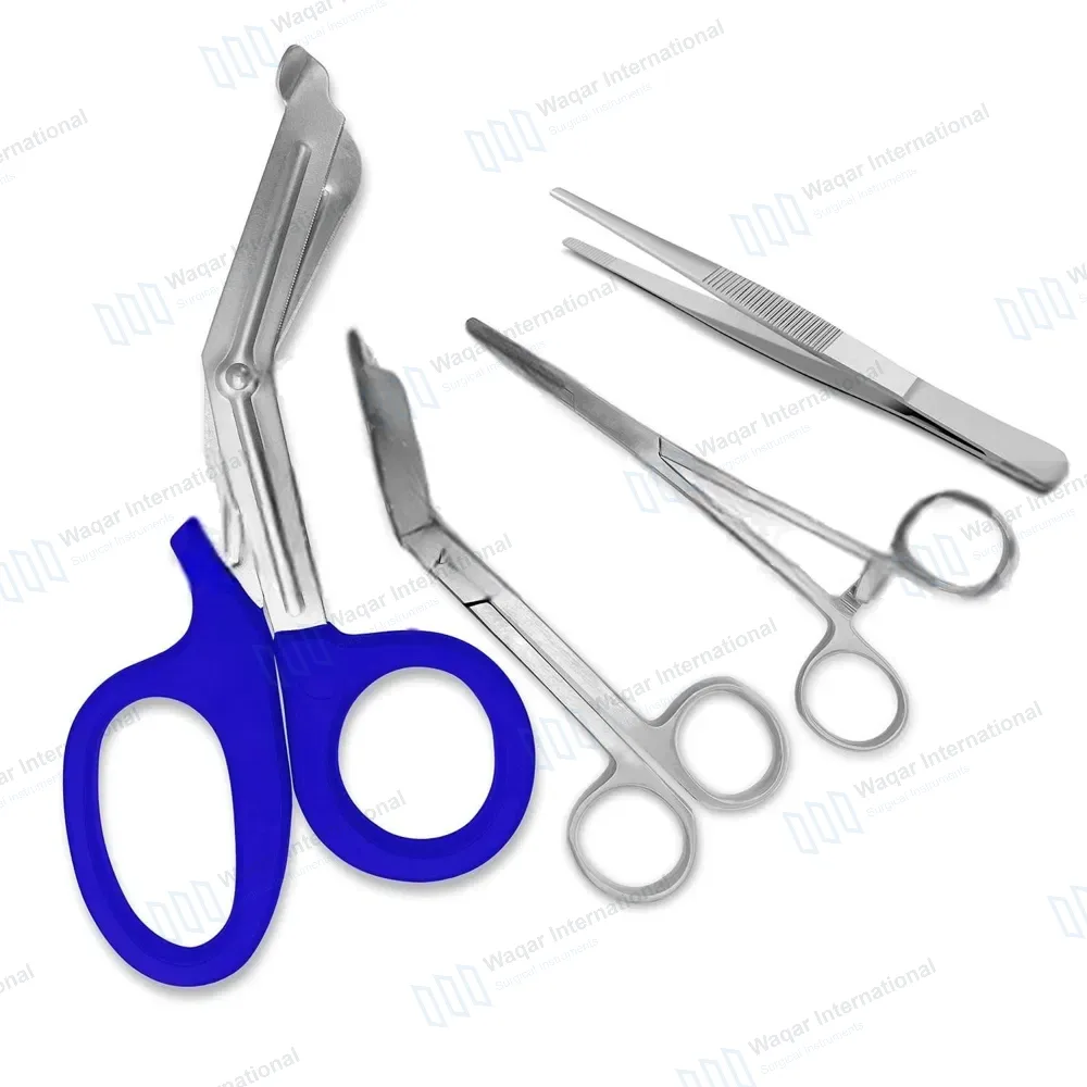 4 Pcs First Aid Paramedic Tools Set Nurse Kit – Blue